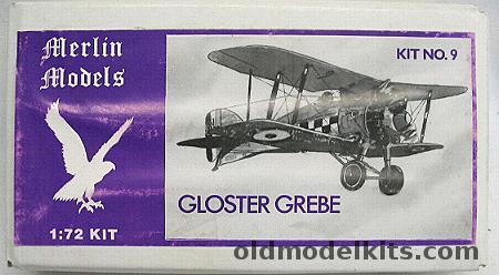 Merlin Models 1/72 Gloster Grebe, 9 plastic model kit